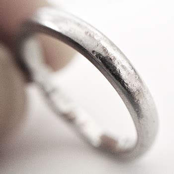 how to remove scratches from platinum ring.